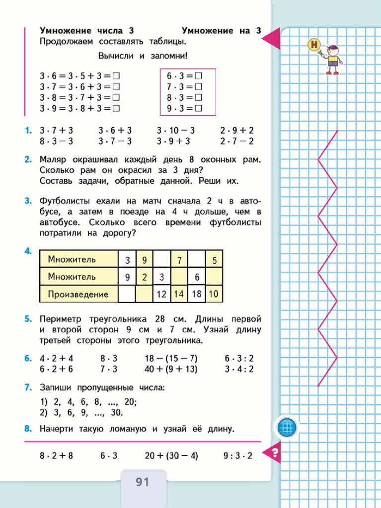 Технологическая карта 2 класс математика моро 2 часть