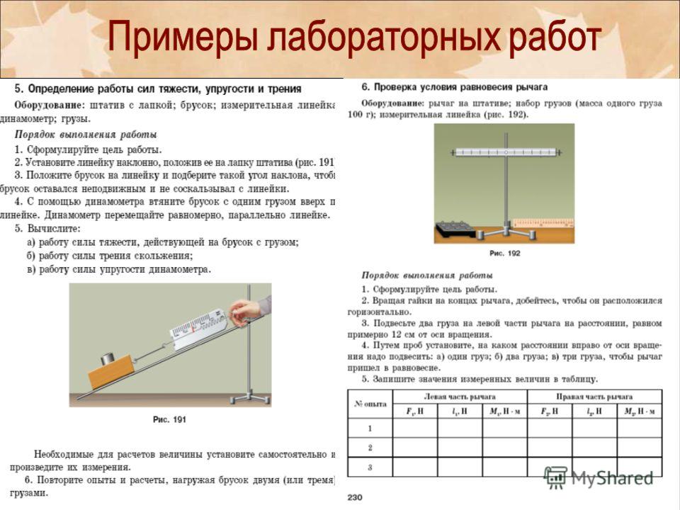 Лабораторная работа по физике работа силы