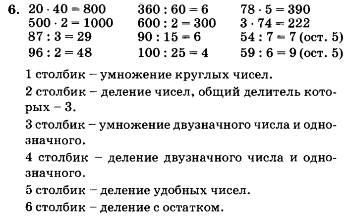 Деление и умножение круглых чисел 4 класс