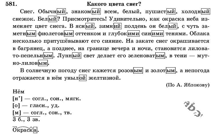 Русский язык 5 класс упражнение 202. Домашние задания по русскому языку 5 класс ладыженская. Обычный знакомый всем белый пушистый холодный снежок. Снег обычный знакомый. Снег обычный знакомый всем белый.