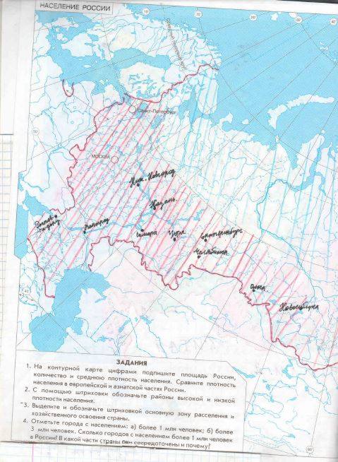 Контурная карта религии народов россии 8 класс